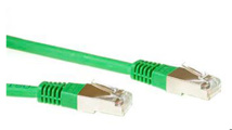 ACT Green 1 meter LSZH SFTP CAT6 patch cable with RJ45 connectors
