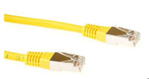 ACT Yellow 2 meter LSZH SFTP CAT6 patch cable with RJ45 connectors