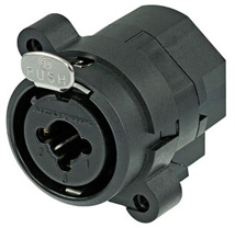 NEUTRIK NCJ9FI-S COMBO 3 pole XLR female receptacle with 1/4" switching stereo jack, solder cups