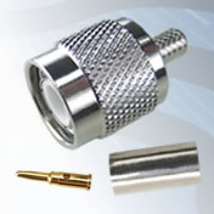 GIGATRONIX TNC Crimp Plug, Nickel Plated, PTFE Dielectric, RG58, LBC195, URM43