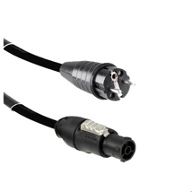 LIVEPOWER Schuko Pin & Side Earth Male - Powercon True 1 TOP Cable H07RNF 3G1,5 3 Meter