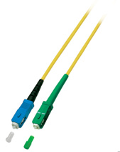 EFB Simplex FO Patch Cable SC-SC/APC G657.A2 1m 3,0mm yellow 9/125µm