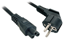 LINDY Schuko to C5 Mains Cable, lead free