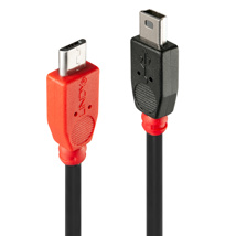 LINDY USB 2.0 Type Micro-B to Mini-B OTG Cable