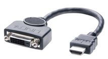LINDY DVI-D Female to HDMI Male Adapter Cable, 0.2m