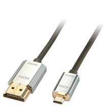 LINDY CROMO Slim HDMI High Speed A/D Cable, 3m