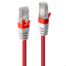 LINDY 1m Cat.6A S/FTP LSZH Network Cable, Red (Fluke Tested)