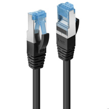 LINDY 0.3m Cat.6A S/FTP LSZH Network Cable, Black