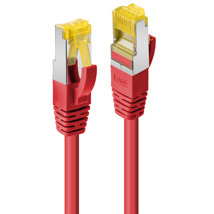 LINDY 0.5m RJ45 S/FTP LSZH Network Cable, Red