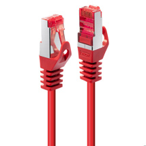 LINDY 0.3m Cat.6 S/FTP Network Cable, Red