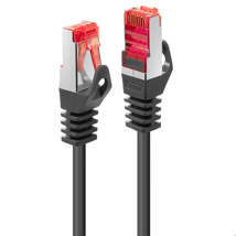 LINDY 0.3m Cat.6 S/FTP Network Cable, Black