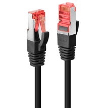 LINDY 0.3m Cat.6 S/FTP Network Cable, Black