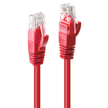 LINDY 3m Cat.6 U/UTP Network Cable, Red