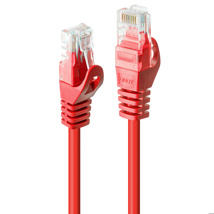 LINDY 0.3m Cat.6 U/UTP Network Cable, Red