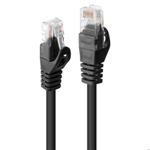 LINDY 0.5m Cat.6 U/UTP Network Cable, Black