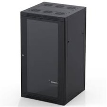 PENN Rack Tower 42U Black 600x600mm Glass FD Plain BD Cabinet