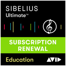 AVID Sibelius Ultimate 1-Year Subscription RENEWAL -- Education Pricing