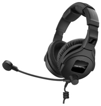 SENNHEISER HMD 300 XQ-2 Broadcast headset with ultra-linear headphone response (dual sided, 64 ohm), microphone (hyper-cardioid, dynamic) and modular cable with XLR 3 and 1/4" jack