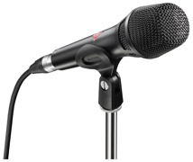 NEUMANN KMS 105 BK Vocal microphone, condenser, supercardioid, 48 V phantom, XLR-3M, black, includes SG 105