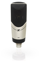 SENNHEISER MK 8 Large-diaphragm microphone, true condenser, 5-fold switchable directional pattern, silver, including stand mount and case