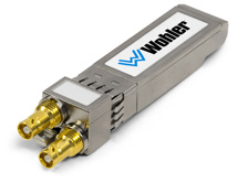 WOHLER 3G/HD/SD-SDI single video receiver with active loopback, HD-BNC Connectors. SFP module with software activation key.