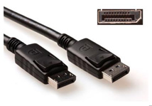 ACT 3 metre DisplayPort cable male - male, power pin 20 connected.