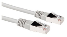 ACT Grey 1 meter LSZH F/UTP CAT5E patch cable with RJ45 connectors