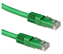 ACT Green 0.5 meter LSZH U/UTP CAT6A patch cable with RJ45 connectors