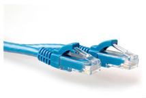 ACT Blue 15 meter U/UTP CAT6A patch cable snagless with RJ45 connectors