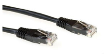 ACT Black 1.5 meter LSZH U/UTP CAT6A patch cable with RJ45 connectors