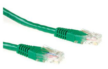 ACT Green 0.5 meter U/UTP CAT6A patch cable with RJ45 connectors