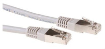 ACT Grey 0.5 meter LSZH SFTP CAT6A patch cable with RJ45 connectors