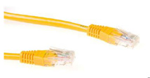 ACT Yellow 0.5 meter U/UTP CAT6A patch cable with RJ45 connectors