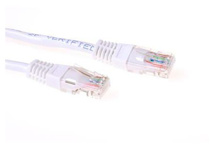 ACT White U/UTP CAT5E patch cable with RJ45 connectors