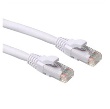 ACT White 5.00 meter U/UTP CAT6A patch cable snagless with RJ45 connectors