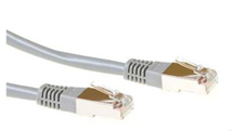 ACT Grey 0.5 meter F/UTP CAT5E patch cable with RJ45 connectors