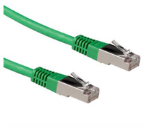 ACT Green LSZH SFTP CAT6A patch cable with RJ45 connectors