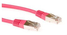 ACT Red 0.5 meter F/UTP CAT5E patch cable with RJ45 connectors