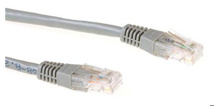 ACT Grey 25 meter U/UTP CAT6 patch cable with RJ45 connectors