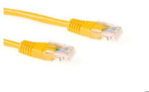 ACT Yellow 1.5 meter U/UTP CAT6 patch cable with RJ45 connectors