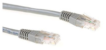 ACT Grey 0.5 meter LSZH U/UTP CAT6 patch cable with RJ45 connectors