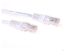 ACT White 1 meter U/UTP CAT6 patch cable with RJ45 connectors
