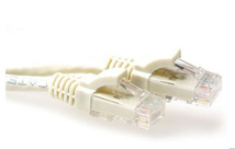 ACT Ivory 25 meter U/UTP CAT6 patch cable snagless with RJ45 connectors