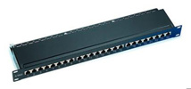 ACT Patchpanel CAT6 shielded 24 ports with cover