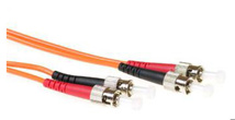 ACT 1 meter LSZH Multimode 62.5/125 OM1 fiber patch cable duplex with ST connectors