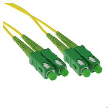 ACT 0.5 meter LSZH Singlemode 9/125 OS2 fiber patch cable duplex with SC/APC connectors