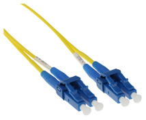 ACT 0.5 meter LSZH Singlemode 9/125 OS2 short boot fiber patch cable duplex with LC connectors