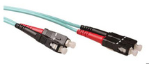 ACT 0.5 meter LSZH Multimode 50/125 OM3 fiber patch cable duplex with SC connectors
