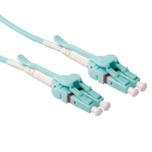 RL6300 ACT 0.5 meter Multimode 50/125 OM3 duplex uniboot fiber cable with LC connectors with extractor
