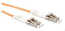 ACT 25 meter LSZH Multimode 62.5/125 OM1 fiber patch cable duplex with LC connectors